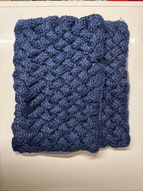 📌Pair Pottery Barn Chunky Knit, Lumbar Pillow Covers w/Cotton Backing